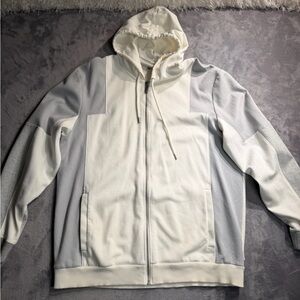 Calvin Klein Cream & Light Gray Pullover Hoodie